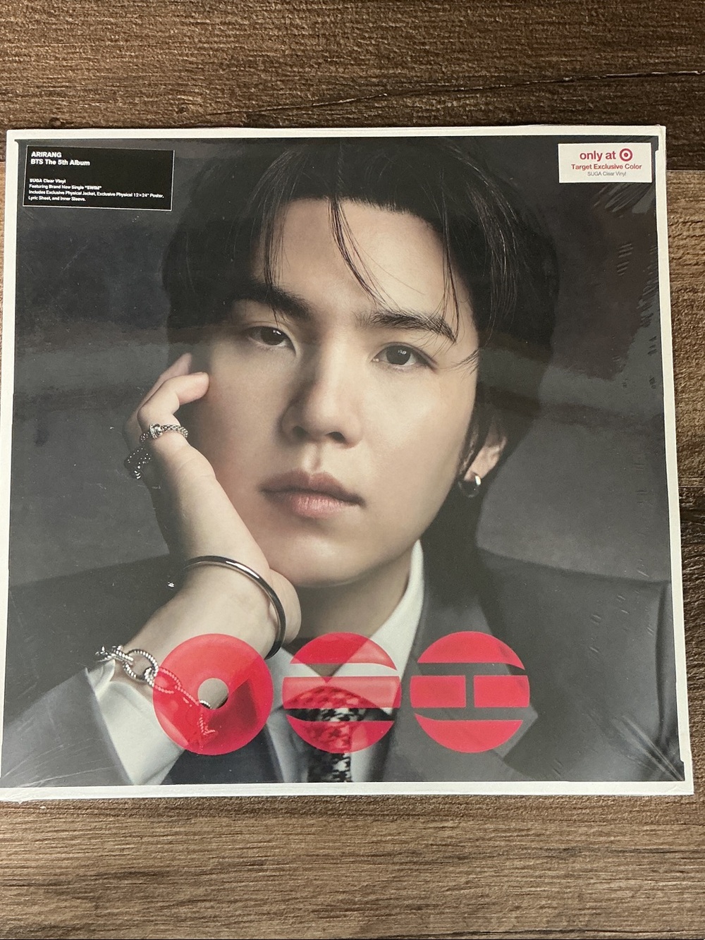 BTS The 5th Album SUGA Clear Vinyl